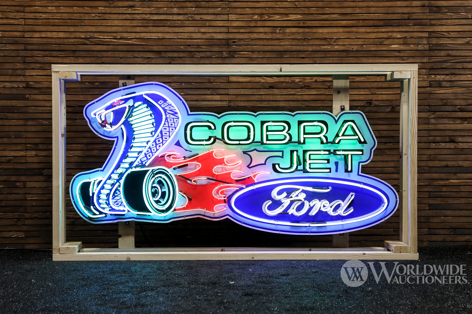 Custom Ford-Cobra Jet Neon Sign