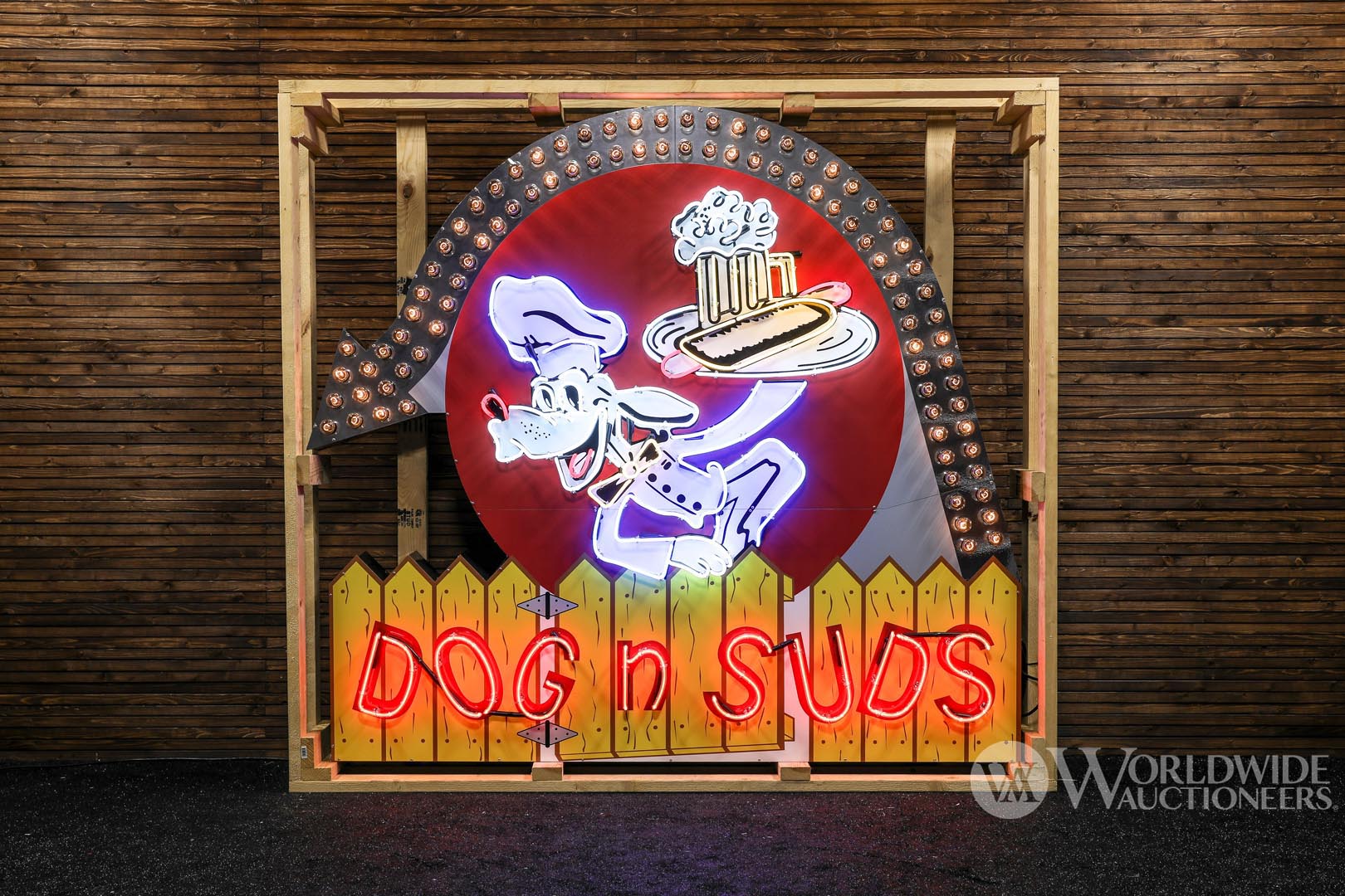 Custom Dogs N' Suds Lighted Neon Sign 