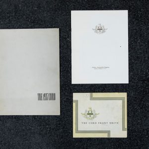 1929-1937 Cord Sales Brochures